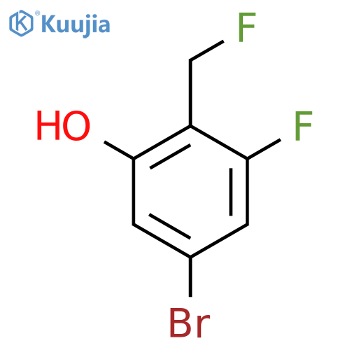5-Bromo-3-fluoro-2-(fluoromethyl)phenol structure