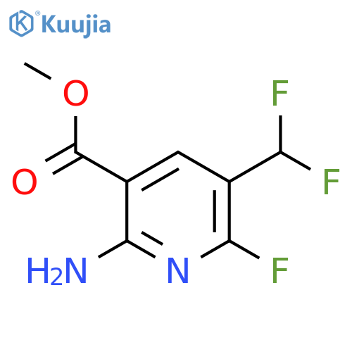 Methyl 2-amino-5-(difluoromethyl)-6-fluoropyridine-3-carboxylate structure
