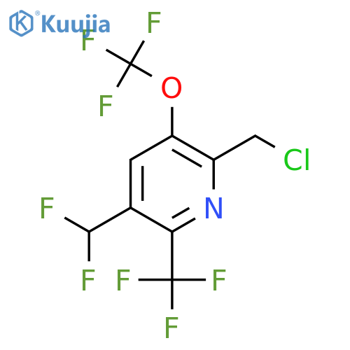 2-(Chloromethyl)-5-(difluoromethyl)-3-(trifluoromethoxy)-6-(trifluoromethyl)pyridine structure