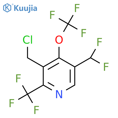 3-(Chloromethyl)-5-(difluoromethyl)-4-(trifluoromethoxy)-2-(trifluoromethyl)pyridine structure