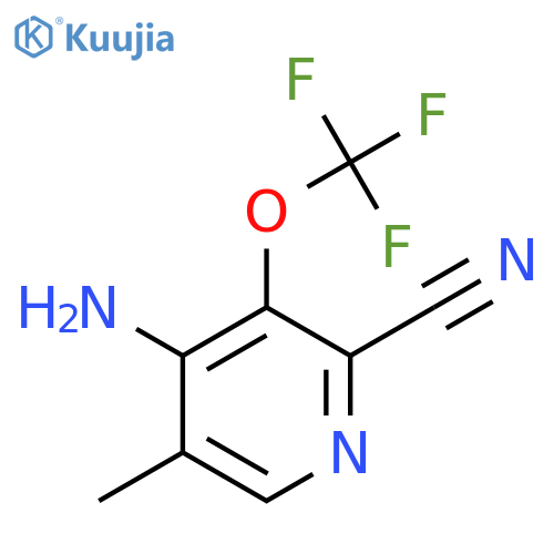 4-Amino-2-cyano-5-methyl-3-(trifluoromethoxy)pyridine structure