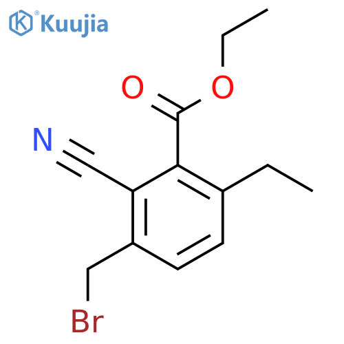 Ethyl 3-bromomethyl-2-cyano-6-ethylbenzoate structure
