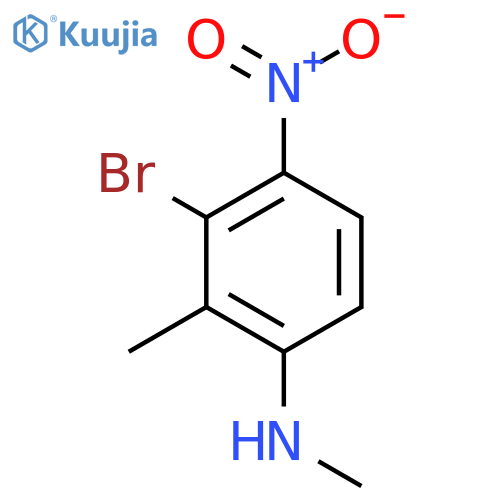 3-Bromo-N,2-dimethyl-4-nitroaniline structure