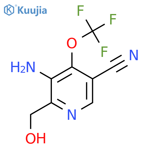 3-Amino-5-cyano-4-(trifluoromethoxy)pyridine-2-methanol structure