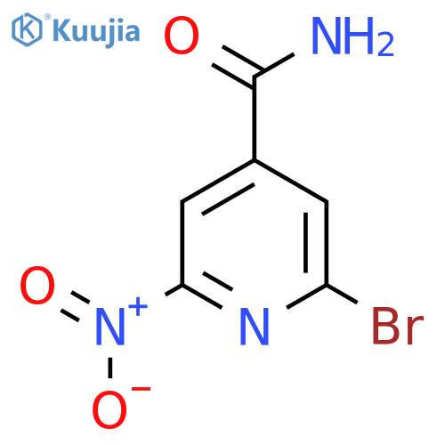 2-Bromo-6-nitroisonicotinamide structure