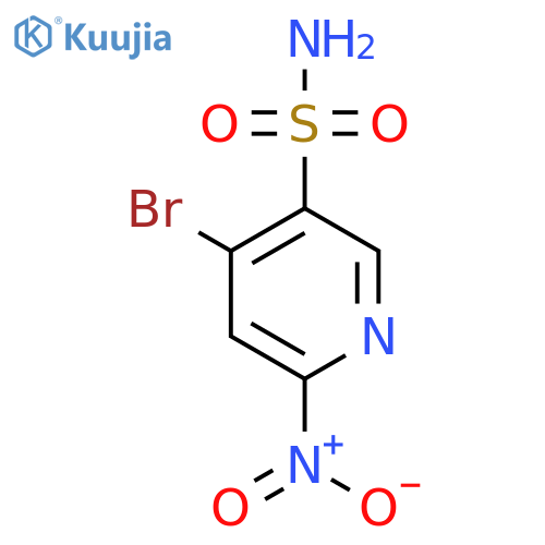 4-Bromo-2-nitropyridine-5-sulfonamide structure