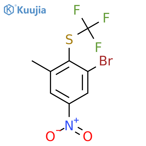 3-Bromo-5-nitro-2-(trifluoromethylthio)toluene structure