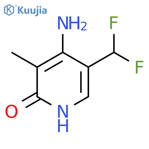 4-Amino-5-(difluoromethyl)-2-hydroxy-3-methylpyridine structure