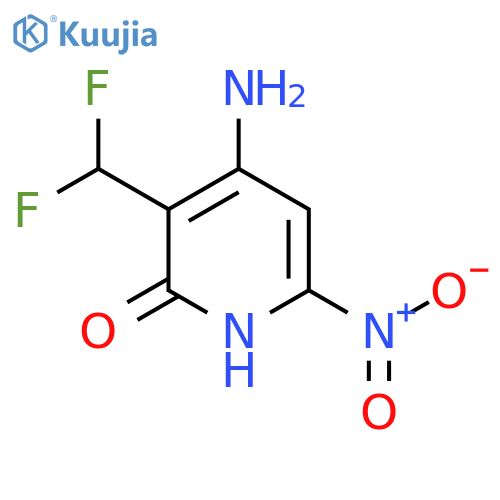 4-Amino-3-(difluoromethyl)-2-hydroxy-6-nitropyridine structure