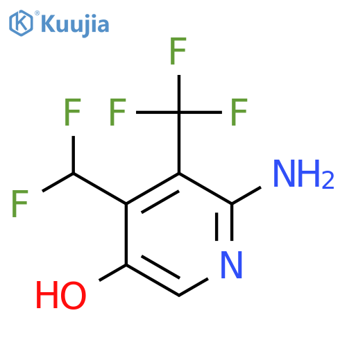 2-Amino-4-(difluoromethyl)-5-hydroxy-3-(trifluoromethyl)pyridine structure