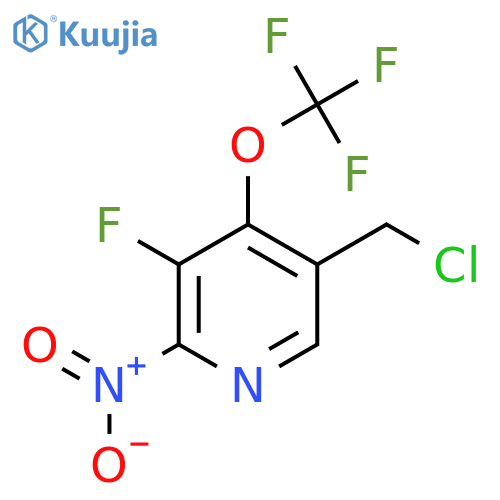 5-(Chloromethyl)-3-fluoro-2-nitro-4-(trifluoromethoxy)pyridine structure