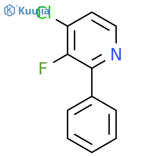 4-Chloro-3-fluoro-2-phenylpyridine structure