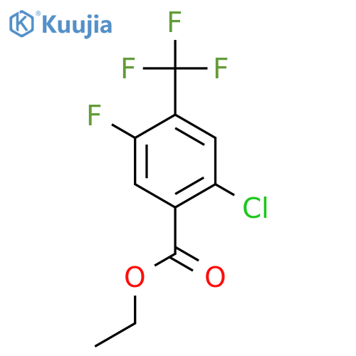 Ethyl 2-chloro-5-fluoro-4-(trifluoromethyl)benzoate structure