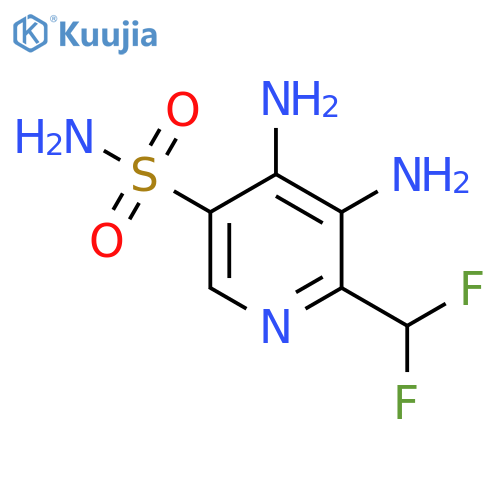 3,4-Diamino-2-(difluoromethyl)pyridine-5-sulfonamide structure