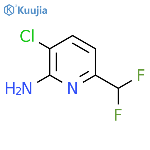 2-Amino-3-chloro-6-(difluoromethyl)pyridine structure