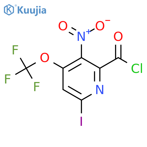 6-Iodo-3-nitro-4-(trifluoromethoxy)pyridine-2-carbonyl chloride structure