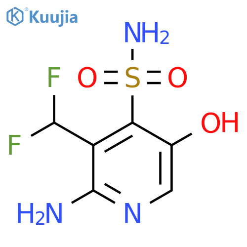 2-Amino-3-(difluoromethyl)-5-hydroxypyridine-4-sulfonamide structure
