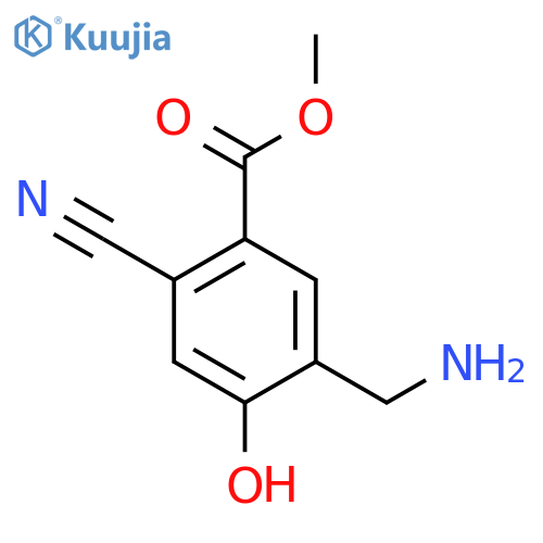 Methyl 5-aminomethyl-2-cyano-4-hydroxybenzoate structure