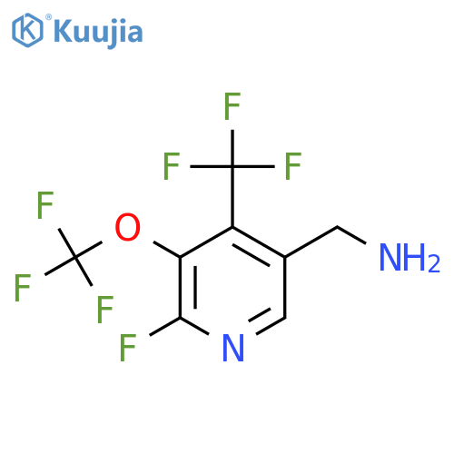 5-(Aminomethyl)-2-fluoro-3-(trifluoromethoxy)-4-(trifluoromethyl)pyridine structure