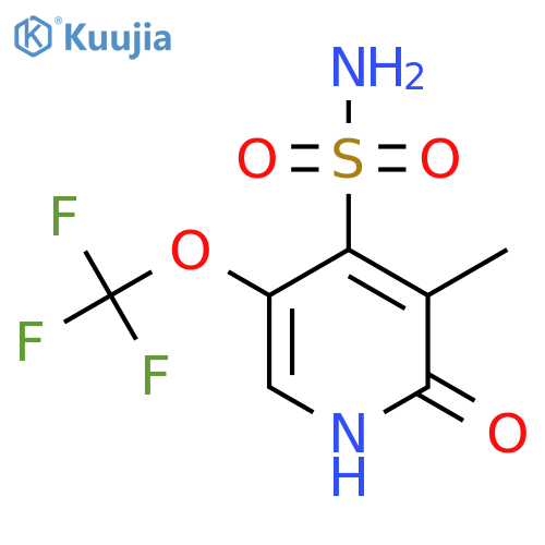 2-Hydroxy-3-methyl-5-(trifluoromethoxy)pyridine-4-sulfonamide structure