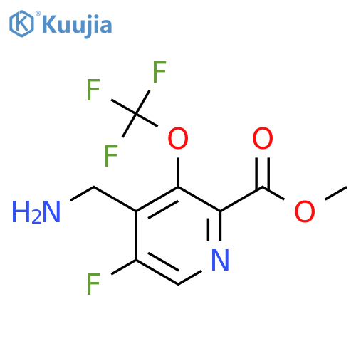 Methyl 4-(aminomethyl)-5-fluoro-3-(trifluoromethoxy)pyridine-2-carboxylate structure