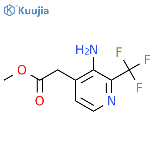 Methyl 3-amino-2-(trifluoromethyl)pyridine-4-acetate structure