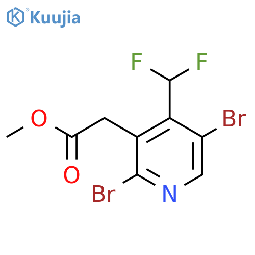 Methyl 2,5-dibromo-4-(difluoromethyl)pyridine-3-acetate structure