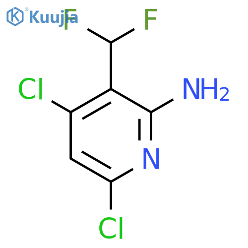 4,6-Dichloro-3-(difluoromethyl)pyridin-2-amine structure