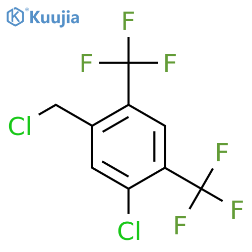 2,4-Bis(trifluoromethyl)-5-chlorobenzyl chloride structure