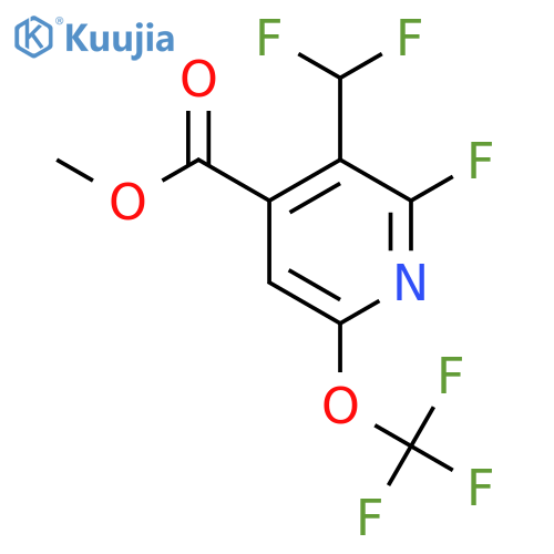 Methyl 3-(difluoromethyl)-2-fluoro-6-(trifluoromethoxy)pyridine-4-carboxylate structure