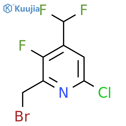 2-(Bromomethyl)-6-chloro-4-(difluoromethyl)-3-fluoropyridine structure