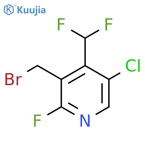 3-(Bromomethyl)-5-chloro-4-(difluoromethyl)-2-fluoropyridine structure