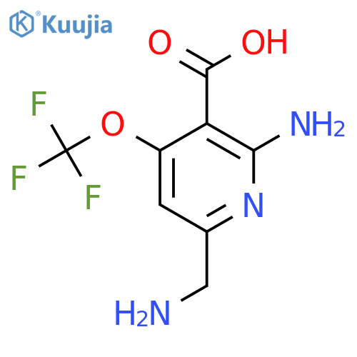 2-Amino-6-(aminomethyl)-4-(trifluoromethoxy)pyridine-3-carboxylic acid structure