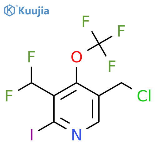 5-(Chloromethyl)-3-(difluoromethyl)-2-iodo-4-(trifluoromethoxy)pyridine structure