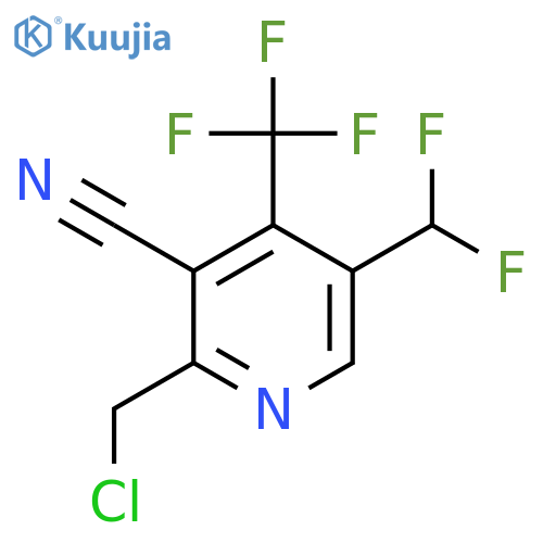 2-(Chloromethyl)-3-cyano-5-(difluoromethyl)-4-(trifluoromethyl)pyridine structure
