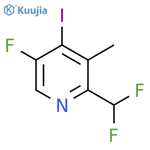 2-(Difluoromethyl)-5-fluoro-4-iodo-3-methylpyridine structure