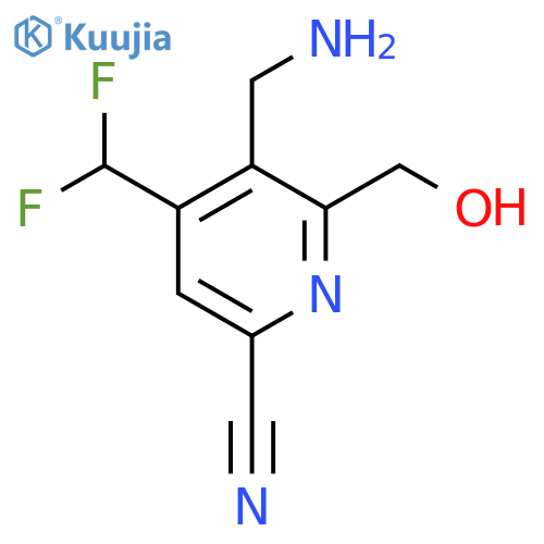 3-(Aminomethyl)-6-cyano-4-(difluoromethyl)pyridine-2-methanol structure
