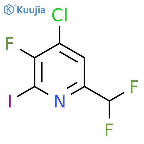 4-Chloro-6-(difluoromethyl)-3-fluoro-2-iodopyridine structure