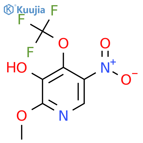3-Hydroxy-2-methoxy-5-nitro-4-(trifluoromethoxy)pyridine structure