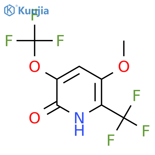 2-Hydroxy-5-methoxy-3-(trifluoromethoxy)-6-(trifluoromethyl)pyridine structure
