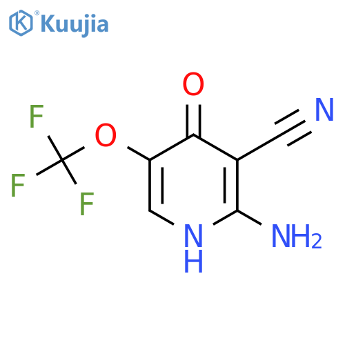 2-Amino-3-cyano-4-hydroxy-5-(trifluoromethoxy)pyridine structure
