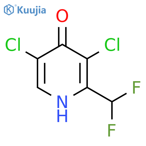 3,5-Dichloro-2-(difluoromethyl)-4-hydroxypyridine structure