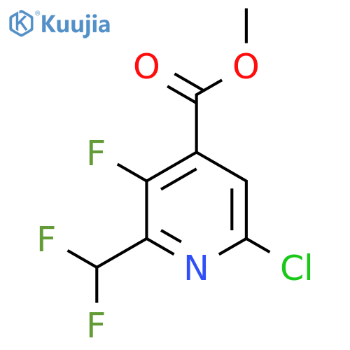 Methyl 6-chloro-2-(difluoromethyl)-3-fluoropyridine-4-carboxylate structure