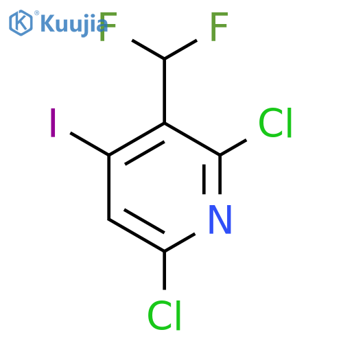 2,6-Dichloro-3-(difluoromethyl)-4-iodopyridine structure