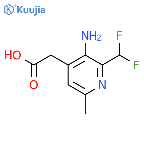 3-Amino-2-(difluoromethyl)-6-methylpyridine-4-acetic acid structure