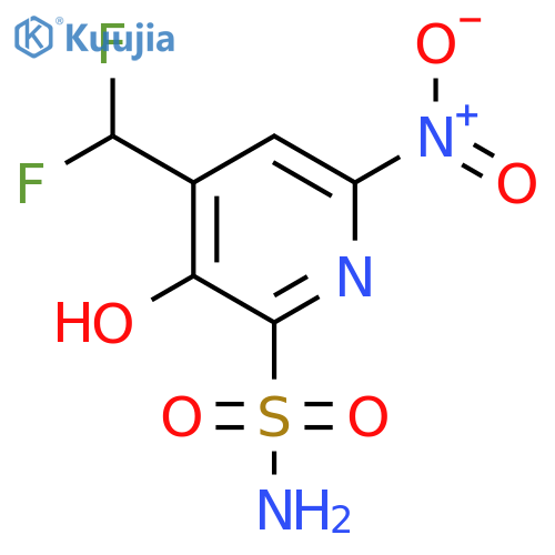 4-(Difluoromethyl)-3-hydroxy-6-nitropyridine-2-sulfonamide structure