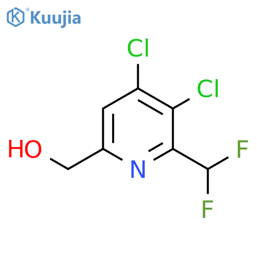 3,4-Dichloro-2-(difluoromethyl)pyridine-6-methanol structure