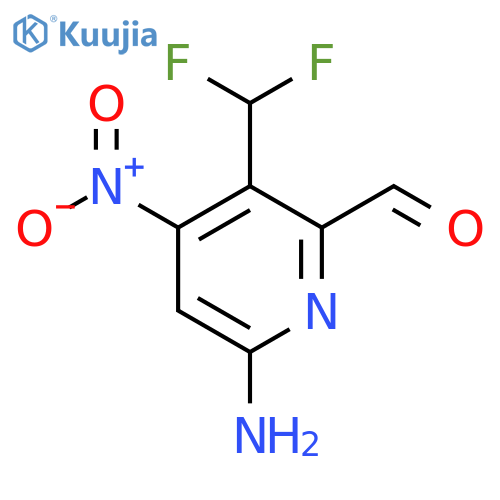 6-Amino-3-(difluoromethyl)-4-nitropyridine-2-carboxaldehyde structure