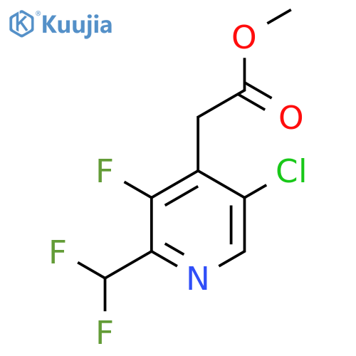Methyl 5-chloro-2-(difluoromethyl)-3-fluoropyridine-4-acetate structure
