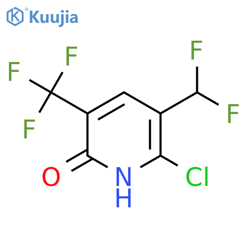 2-Chloro-3-(difluoromethyl)-6-hydroxy-5-(trifluoromethyl)pyridine structure